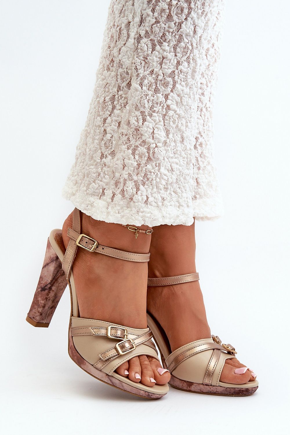 Heel sandals model 198398